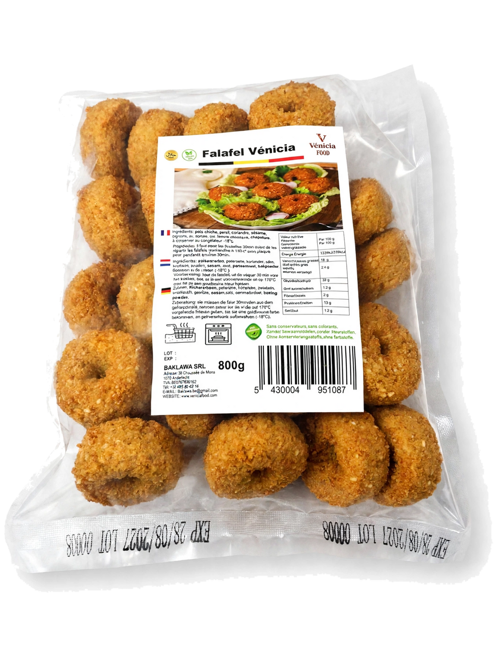 Falafel Vénicia – Croquettes de pois chiches surgelées | Vénicia Food