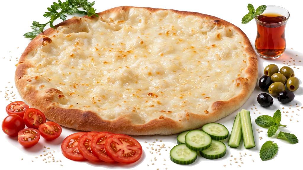 Manakish au fromage — suggestion de présentation